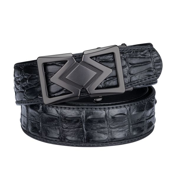 Cinto de Couro de Crocodilo de Luxo Belt 2018 Masculino Estilo Casual